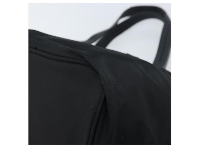 PRADA Borsa a mano in nylon nero argento Auth bs33442 - vista 15