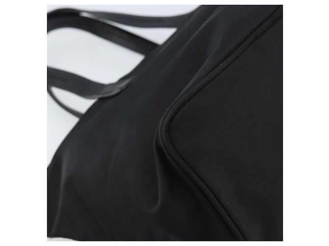 PRADA Borsa a mano in nylon nero argento Auth bs33442 - vista 16