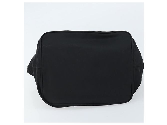 PRADA Borsa a mano in nylon nero argento Auth bs33442 - vista 5
