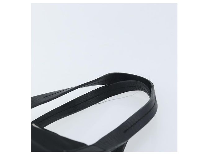 PRADA Borsa a mano in nylon nero argento Auth bs33442 - vista 8