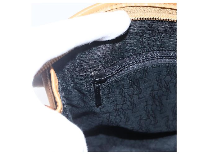 SAINT LAURENT Clutch Bag Leather Black Gold Auth am10700 Golden - view 19