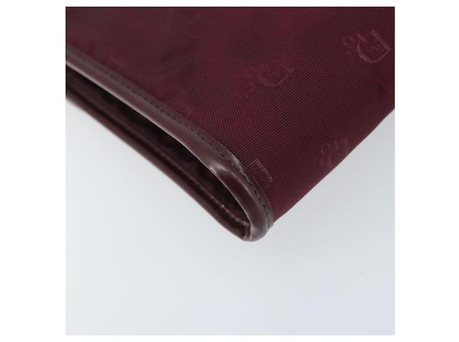Borsa a Spalla con Catena Christian Dior Nylon Bordeaux Oro Auth ep13566 D'oro Bordò - vista 18
