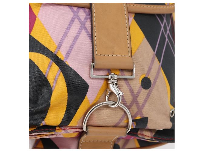 Borsa a Spalla Christian Dior in Tela Rivestita Multicolore Argento Autentica 170996 - vista 17