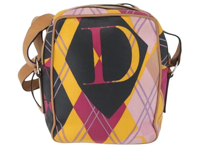 Borsa a Spalla Christian Dior in Tela Rivestita Multicolore Argento Autentica 170996 - vista 2