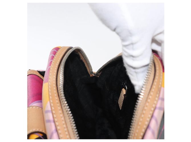 Borsa a Spalla Christian Dior in Tela Rivestita Multicolore Argento Autentica 170996 - vista 20