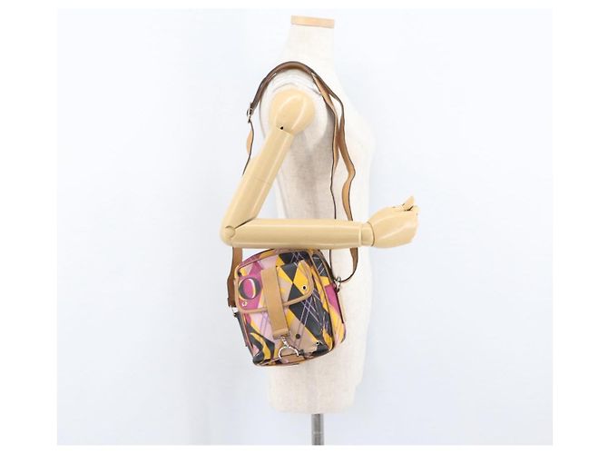 Borsa a Spalla Christian Dior in Tela Rivestita Multicolore Argento Autentica 170996 - vista 24