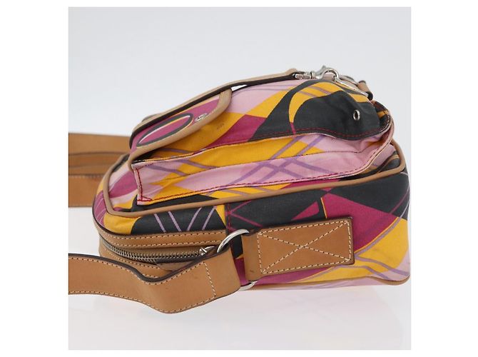 Borsa a Spalla Christian Dior in Tela Rivestita Multicolore Argento Autentica 170996 - vista 4