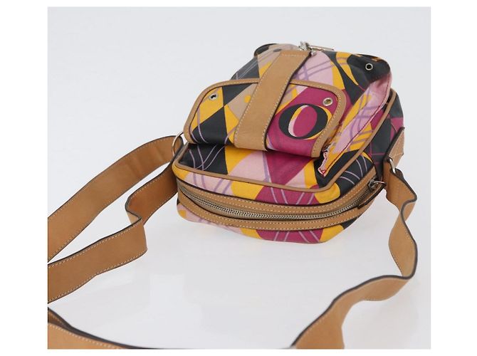 Borsa a Spalla Christian Dior in Tela Rivestita Multicolore Argento Autentica 170996 - vista 6