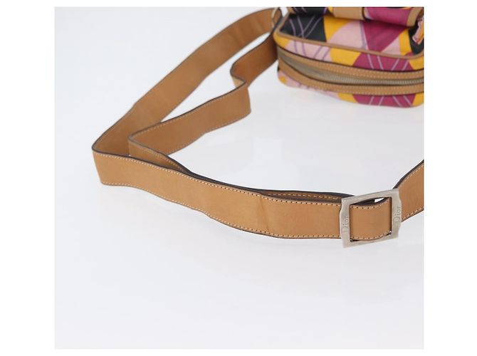 Borsa a Spalla Christian Dior in Tela Rivestita Multicolore Argento Autentica 170996 - vista 7