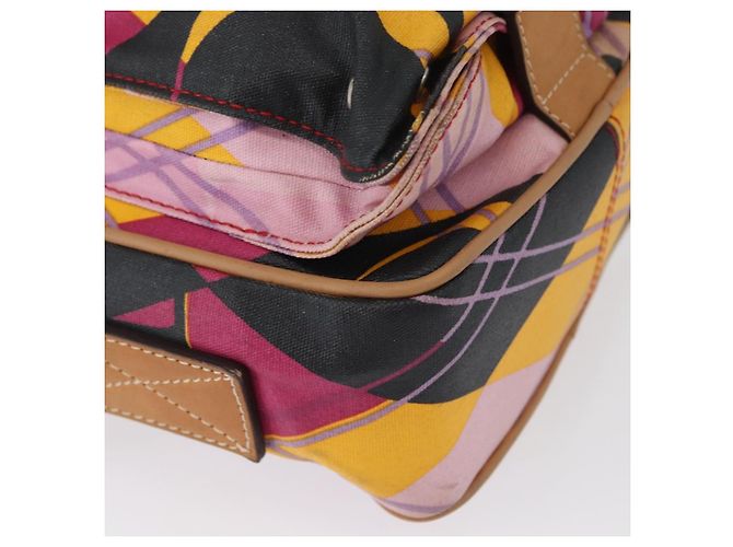 Borsa a Spalla Christian Dior in Tela Rivestita Multicolore Argento Autentica 170996 - vista 9