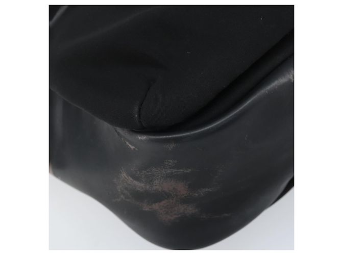 Borsa a spalla CHANEL Sports Line in nylon nero CC Auth BA9965 - vista 15