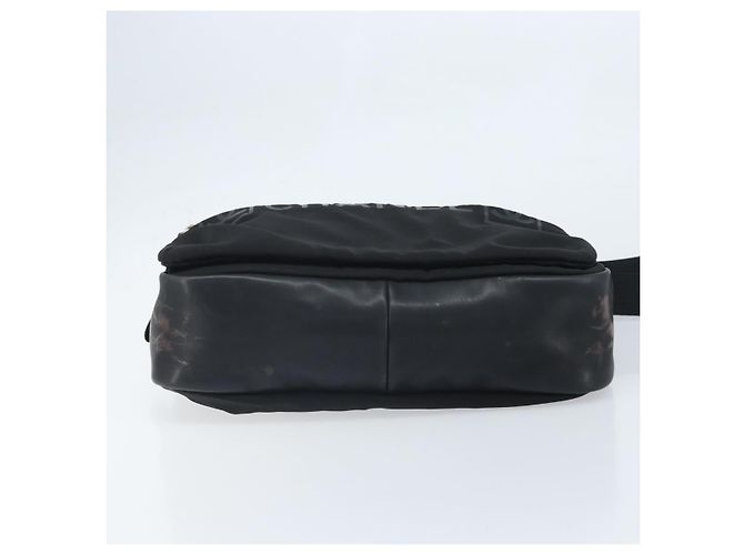 Borsa a spalla CHANEL Sports Line in nylon nero CC Auth BA9965 - vista 5