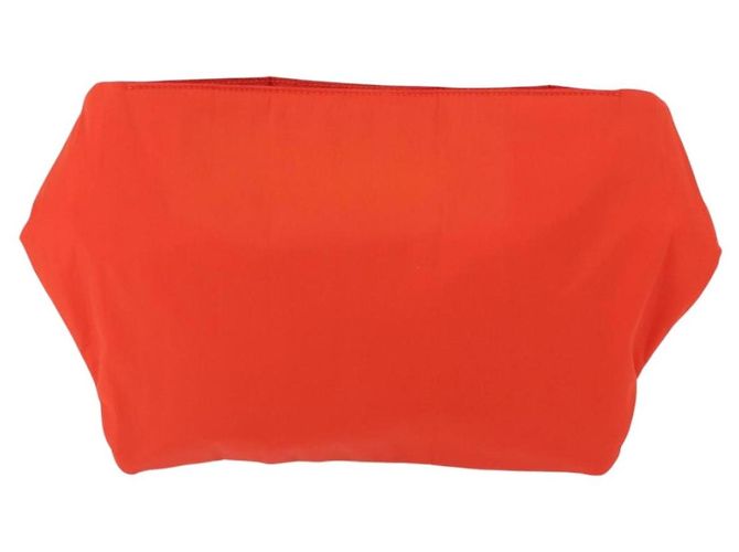 Borsa sportiva Prada in nylon arancione e argento autentica 172265 - vista 2