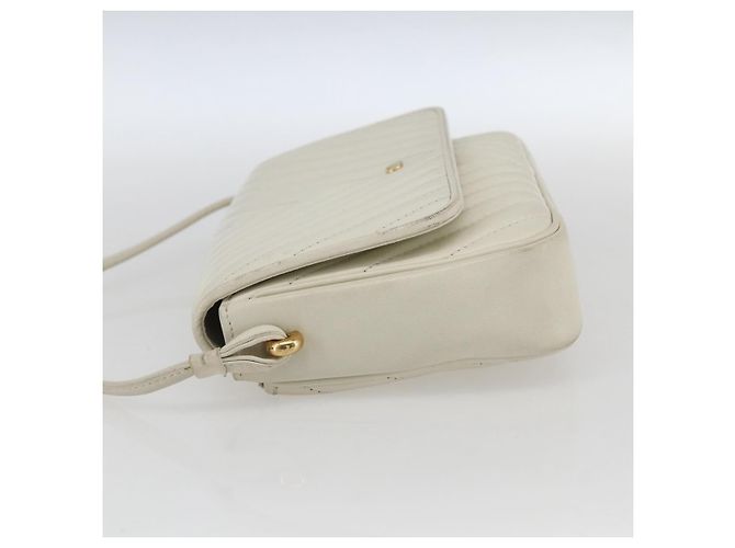 Valentino Borsa a Spalla in Pelle Bianca e Oro Auth 173552 Bianco D'oro - vista 3