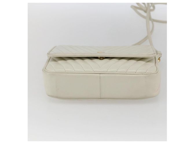 Valentino Borsa a Spalla in Pelle Bianca e Oro Auth 173552 Bianco D'oro - vista 5