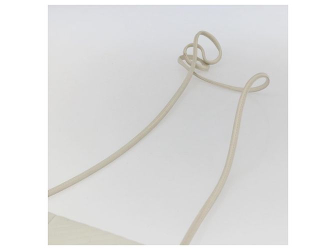 Valentino Borsa a Spalla in Pelle Bianca e Oro Auth 173552 Bianco D'oro - vista 8