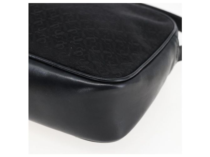 Borsa a Spalla LOEWE in Tela Pelle Nera Oro Auth 173644 Nero D'oro - vista 14