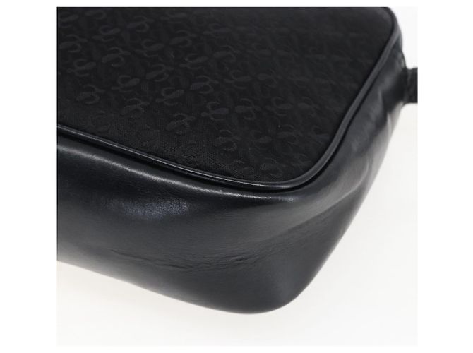 Borsa a Spalla LOEWE in Tela Pelle Nera Oro Auth 173644 Nero D'oro - vista 16
