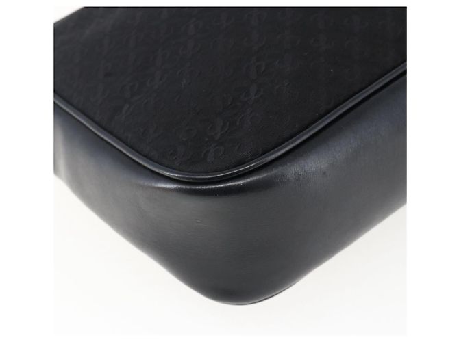 Borsa a Spalla LOEWE in Tela Pelle Nera Oro Auth 173644 Nero D'oro - vista 17