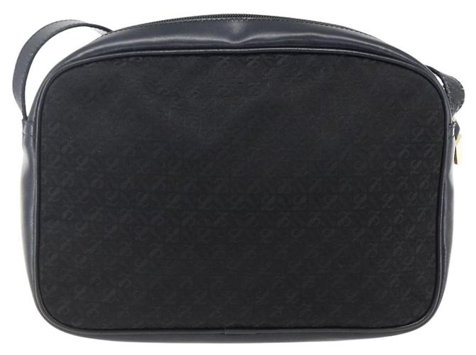 Borsa a Spalla LOEWE in Tela Pelle Nera Oro Auth 173644 Nero D'oro - vista 2