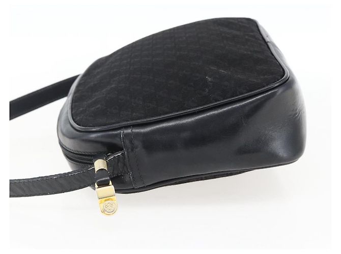 Borsa a Spalla LOEWE in Tela Pelle Nera Oro Auth 173644 Nero D'oro - vista 3