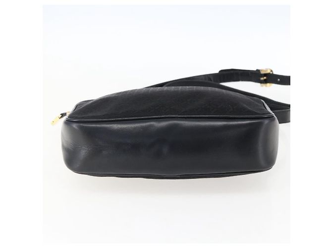 Borsa a Spalla LOEWE in Tela Pelle Nera Oro Auth 173644 Nero D'oro - vista 5