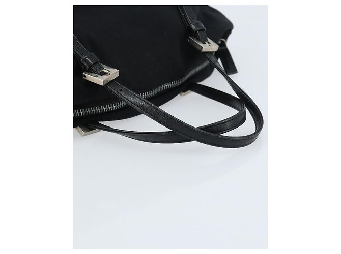 FENDI Handtasche aus schwarzem Nylon mit Silber authentisch bs33538 - Ansicht 7