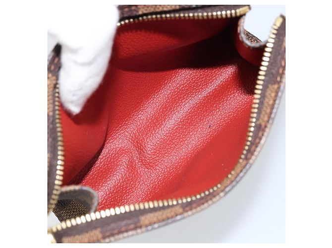 LOUIS VUITTON Poche Toilette 15 Damier Ebene N47548 Auth LV 172588V - vista 10