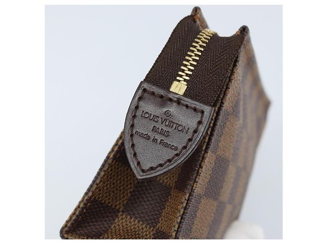 LOUIS VUITTON Poche Toilette 15 Damier Ebene N47548 Auth LV 172588V - vista 8