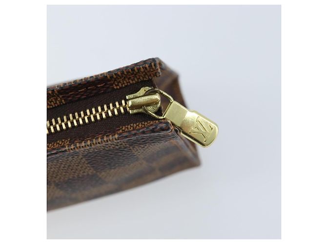 LOUIS VUITTON Poche Toilette 15 Damier Ebene N47548 Auth LV 172588V - vista 9