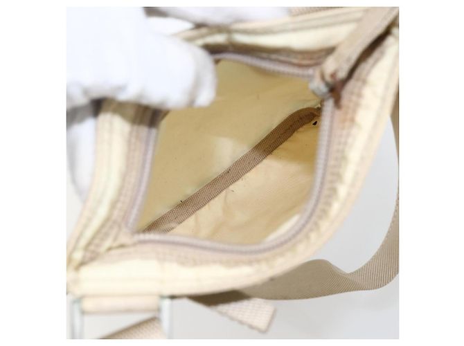 Borsa a Spalla PRADA Nylon Avorio Argento Autentica LNZ256 Crudo - vista 11