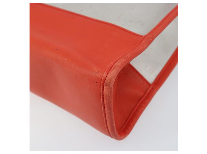 LOEWE Borsa Tote Anagramma Vinile Trasparente Rossa Auth ka2475 Rosso - vista 16