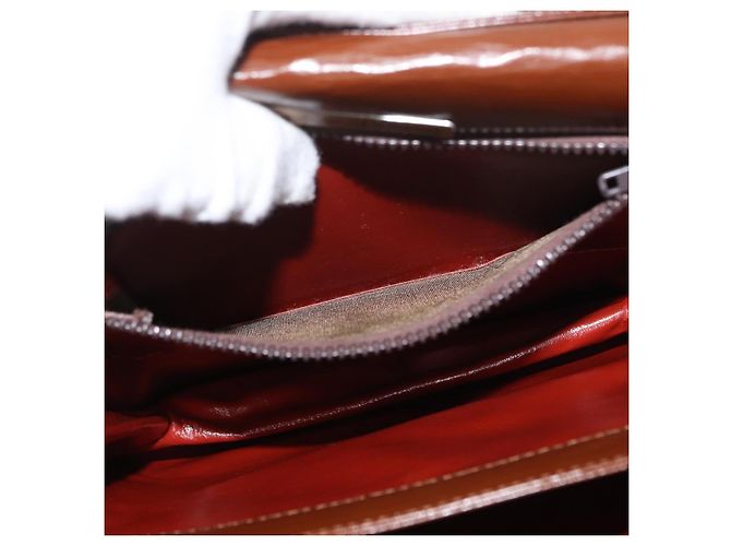 Borsa a Spalla in Pelle Marrone Auth Saint Laurent 172229 - vista 12