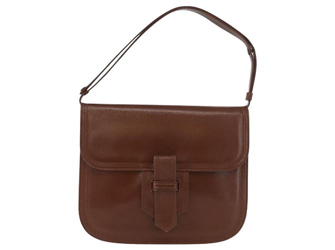 Borsa a Spalla in Pelle Marrone Auth Saint Laurent 172229 - vista 13