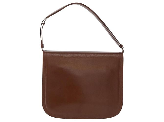 Borsa a Spalla in Pelle Marrone Auth Saint Laurent 172229 - vista 2