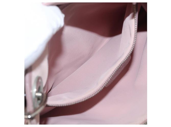 Borsa Canage in nylon rosa argento Christian Dior Auth 170948 - vista 26