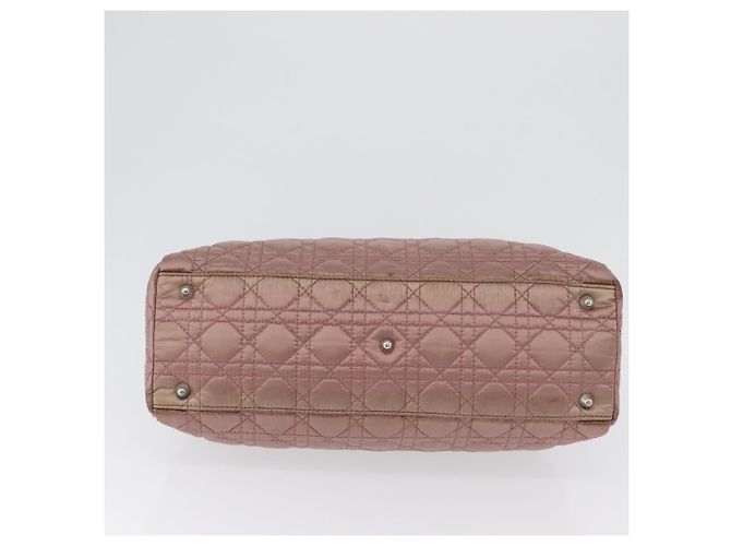 Borsa Canage in nylon rosa argento Christian Dior Auth 170948 - vista 5