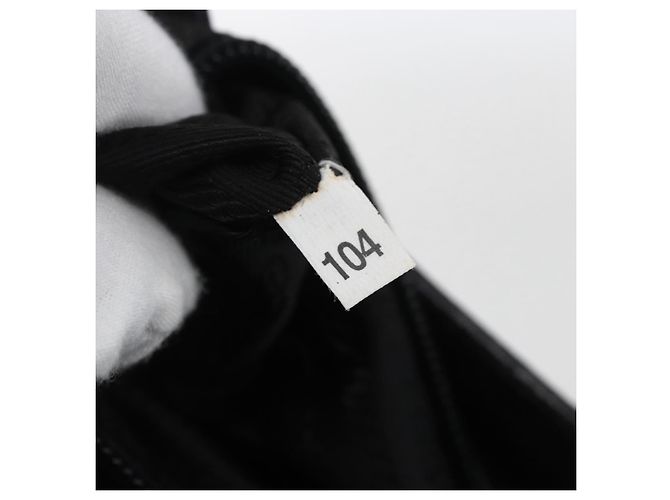 PRADA Handtasche aus Wildleder schwarz silber Auth 166861 - Ansicht 12