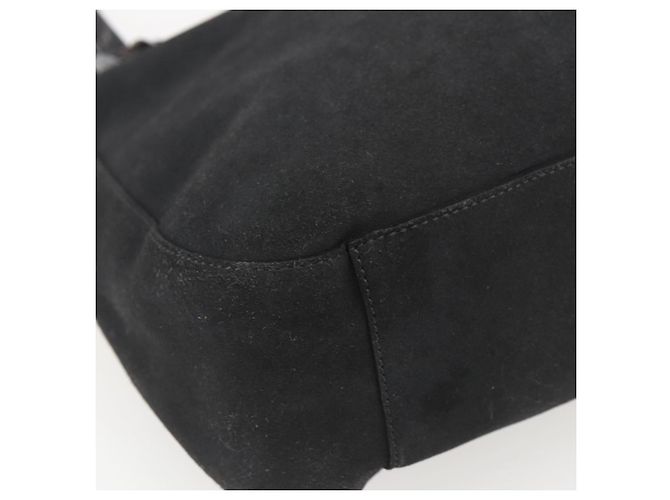 PRADA Handtasche aus Wildleder schwarz silber Auth 166861 - Ansicht 14