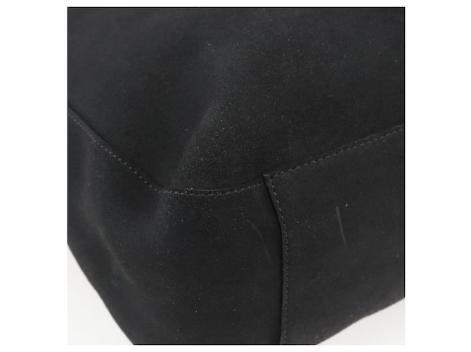 PRADA Handtasche aus Wildleder schwarz silber Auth 166861 - Ansicht 16