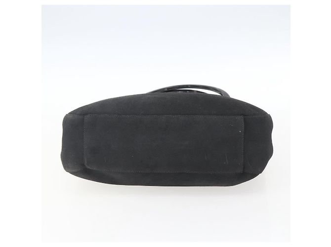 PRADA Handtasche aus Wildleder schwarz silber Auth 166861 - Ansicht 5