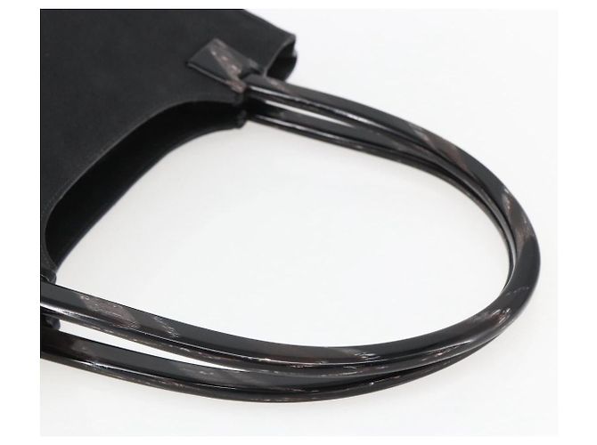 PRADA Handtasche aus Wildleder schwarz silber Auth 166861 - Ansicht 7