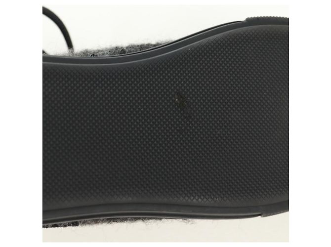 Sneakers Alte LOUIS VUITTON in Lana e Tela Nera LV Auth 158597M Nero - vista 16