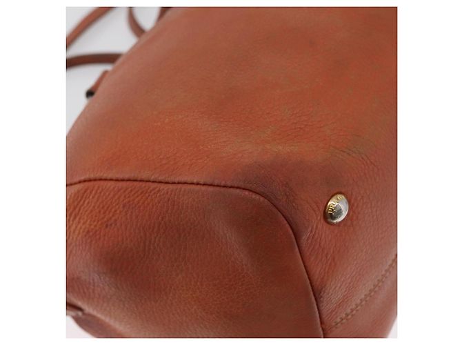 PRADA Borsa a Mano in Pelle 2 in 1 Arancione Argento Auth bs33283 - vista 10