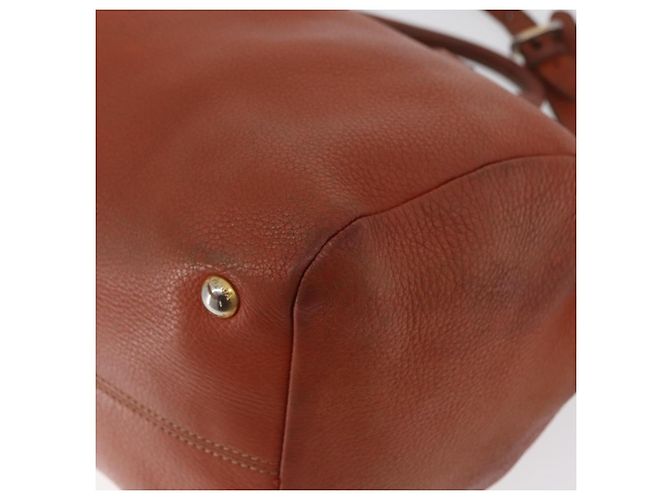 PRADA Borsa a Mano in Pelle 2 in 1 Arancione Argento Auth bs33283 - vista 17
