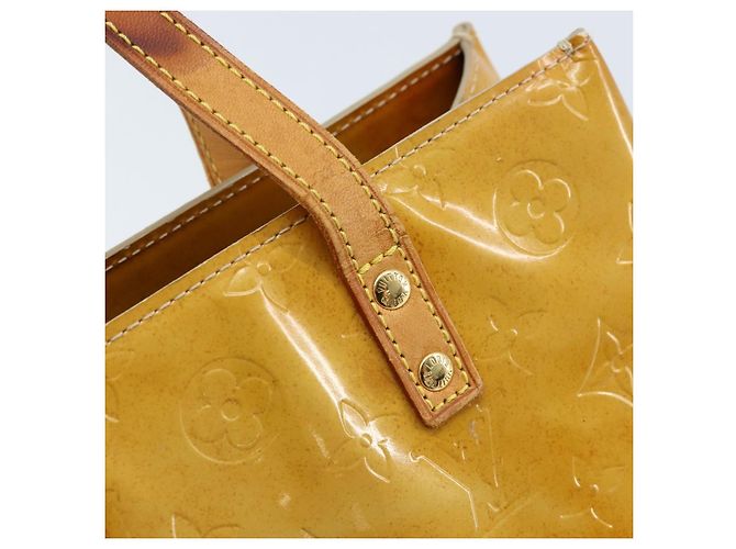 LOUIS VUITTON Borsa a Mano Monogram Vernis Reade PM Beige M91334 LV Auth 172109 - vista 10