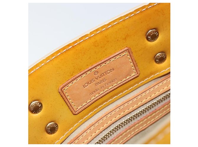 LOUIS VUITTON Borsa a Mano Monogram Vernis Reade PM Beige M91334 LV Auth 172109 - vista 17