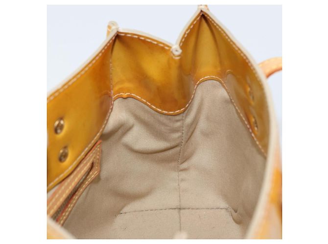 LOUIS VUITTON Borsa a Mano Monogram Vernis Reade PM Beige M91334 LV Auth 172109 - vista 18