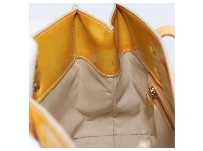 LOUIS VUITTON Borsa a Mano Monogram Vernis Reade PM Beige M91334 LV Auth 172109 - vista 19