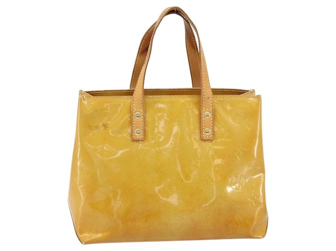 LOUIS VUITTON Borsa a Mano Monogram Vernis Reade PM Beige M91334 LV Auth 172109 - vista 2